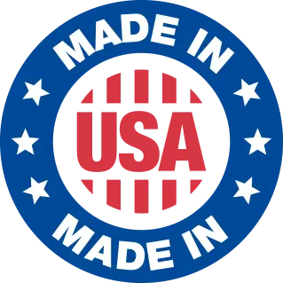 OptiPlax made in USA badge